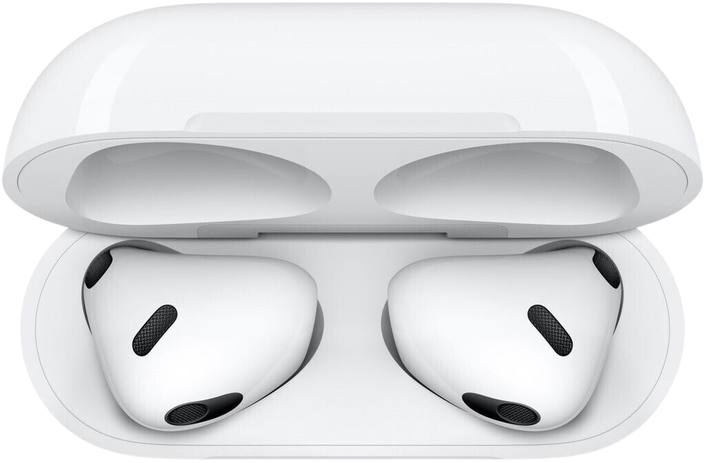 Apple AirPods 3 mit MagSafe-Case - True Wireless, Spatial Audio, Bluetooth 5.0, IPX4, 30h Laufzeit Apple AirPods 3 mit MagSafe-Case - True Wireless, Spatial Audio, Bluetooth 5.0, IPX4, 30h Laufzeit